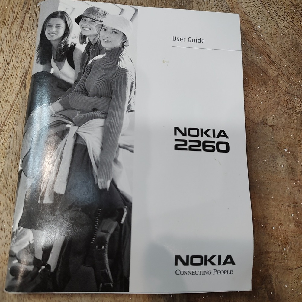 Genuine Original OEM Manual User's‎ Guide Nokia Cell Phone 2260 English 2003